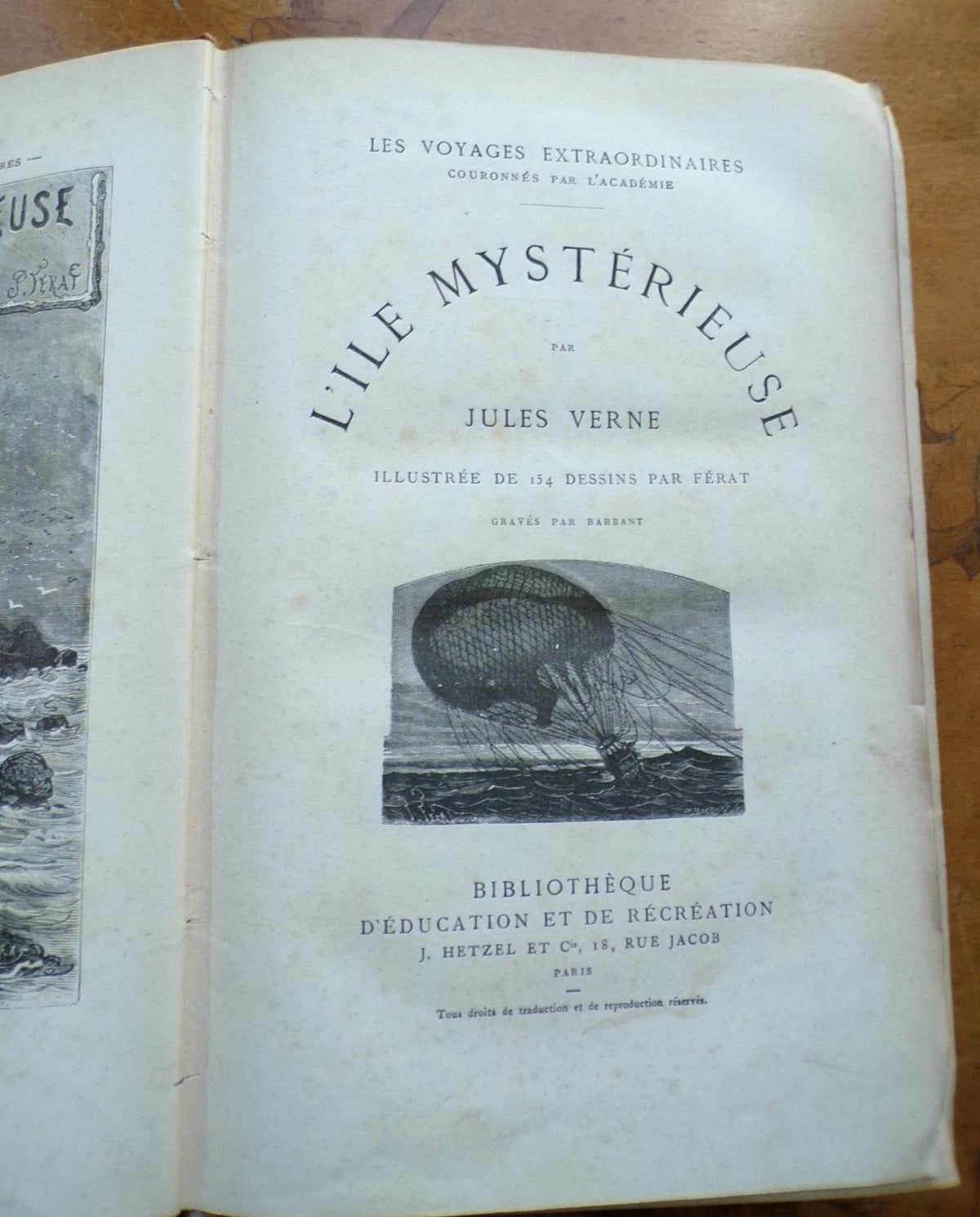 Jules Verne’s “Mysterious Island” Trilogy Early Illustrated Edition, 1878.