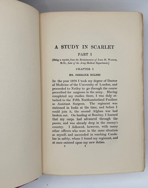 Sherlock Holmes Stories "Author’s Limited Edition" Illustrated, 1903.