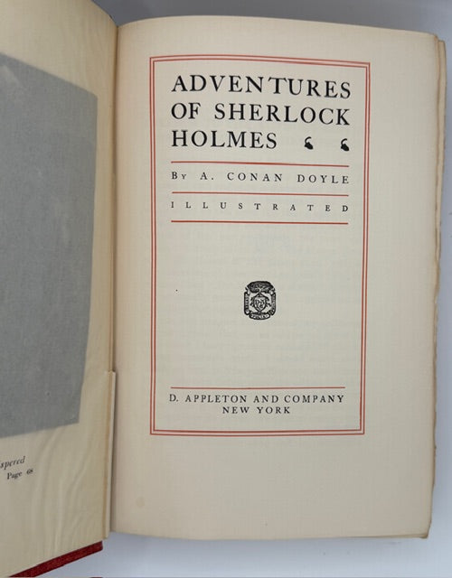 Sherlock Holmes Stories "Author’s Limited Edition" Illustrated, 1903.