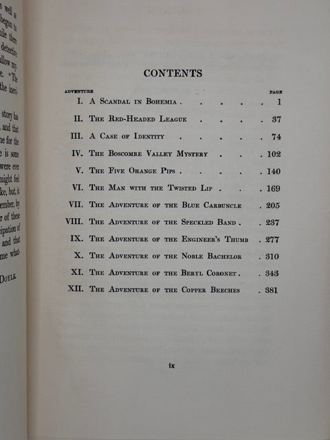 Sherlock Holmes Stories "Author’s Limited Edition" Illustrated, 1903.