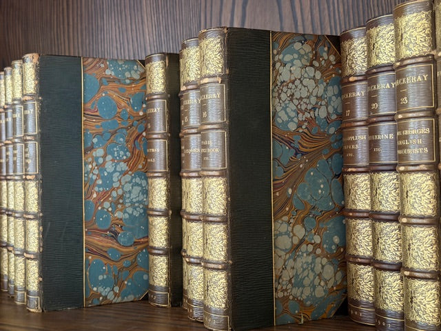 Thackeray’s Works, Finely-Bound And Illustrated, 19 Volumes, 1901.