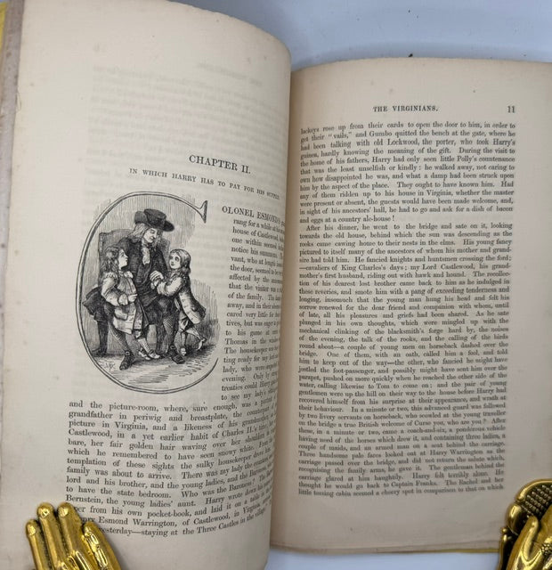 Thackeray's “The Virginians" First Appearance, 24 Original Parts, 1857