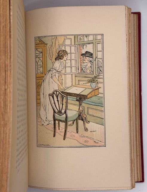 Austen’s Novels and Letters, Illustrated With Color Plates, 12 Volumes, 1905.
