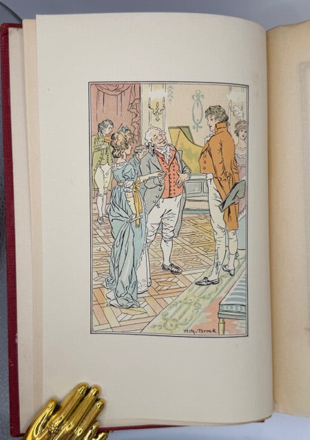 Austen’s Novels and Letters, Illustrated With Color Plates, 12 Volumes, 1905.