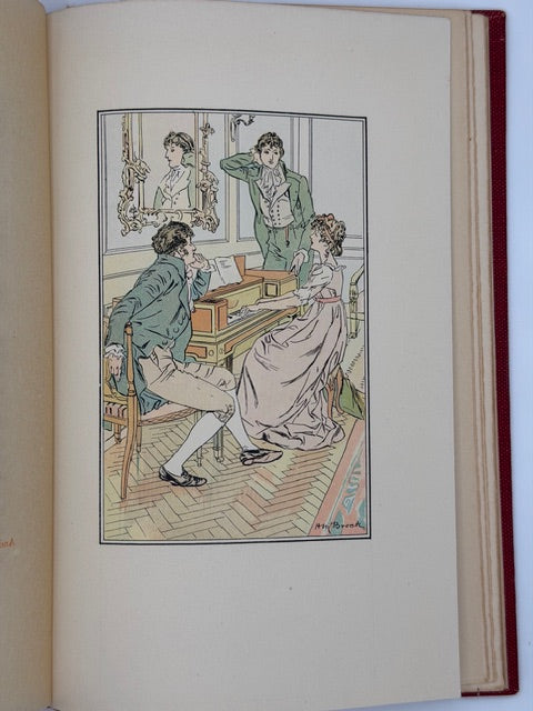 Austen’s Novels and Letters, Illustrated With Color Plates, 12 Volumes, 1905.