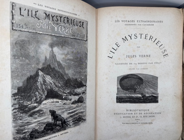 Jules Verne’s “Mysterious Island” Trilogy Early Illustrated Edition, 1878.
