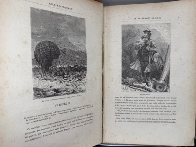 Jules Verne’s “Mysterious Island” Trilogy Early Illustrated Edition, 1878.