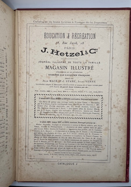 Jules Verne’s “Around The World In 80 Days” First Hetzel Edition, 1874.
