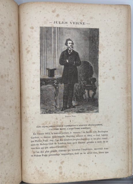 Jules Verne’s “Around The World In 80 Days” First Hetzel Edition, 1874.