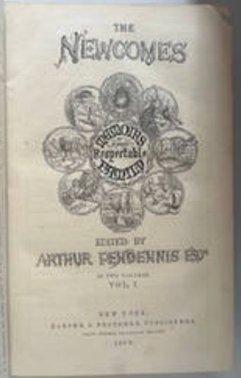 Thackeray’s “Vanity Fair” and Other Novels, Author-Illustrated, 1869.