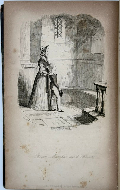 Dickens' “Oliver Twist” First Edition, Illustrated By Cruikshank, 3 Vol., 1838.