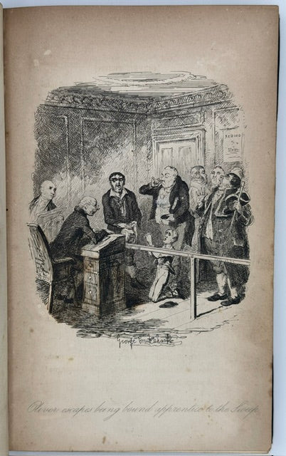 Dickens' “Oliver Twist” First Edition, Illustrated By Cruikshank, 3 Vol., 1838.