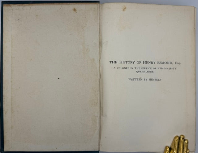 Thackeray’s “Henry Esmond” Illustrated By Thomson, 1905.