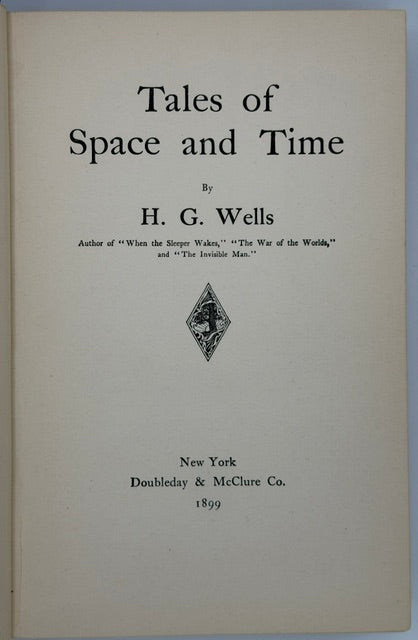 H. G. Wells’ Collected Sci Fi Stories, First American Edition, 1899.