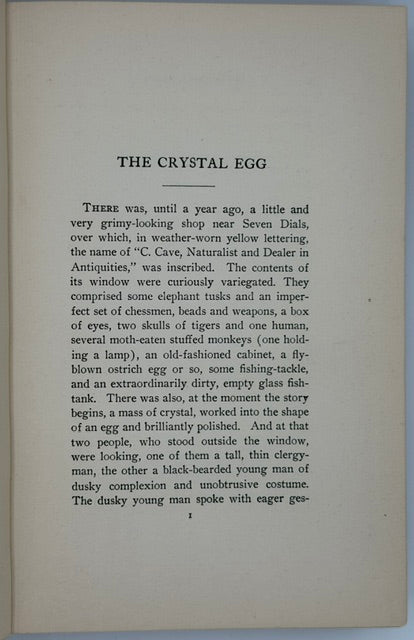 H. G. Wells’ Collected Sci Fi Stories, First American Edition, 1899.