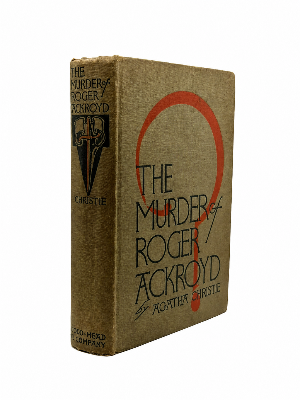 The Murder of Roger Ackroyd. Agatha Christie. First American Edition, 1926. Hercule Poirot Mystery.
