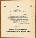 Eisenhower 92nd Birthday Anniversary. Eisenhower Administration 30th Anniversary Reunion. U.S. Presidential Ephemera with Facsimile Ronald Reagan White House Letter, 1982