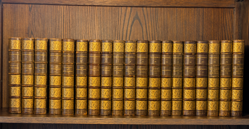 Thackeray’s Works, Finely-Bound And Illustrated, 19 Volumes, 1901.