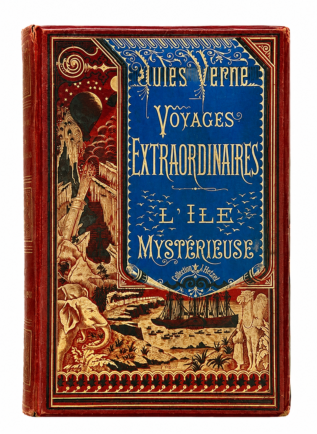 Jules Verne’s “Mysterious Island” Trilogy Early Illustrated Edition, 1878.