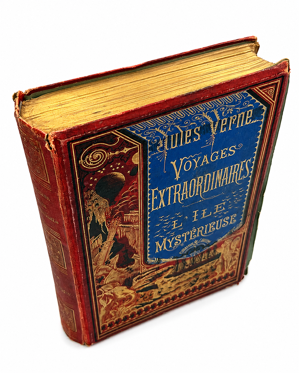 Jules Verne’s “Mysterious Island” Trilogy Early Illustrated Edition, 1878.