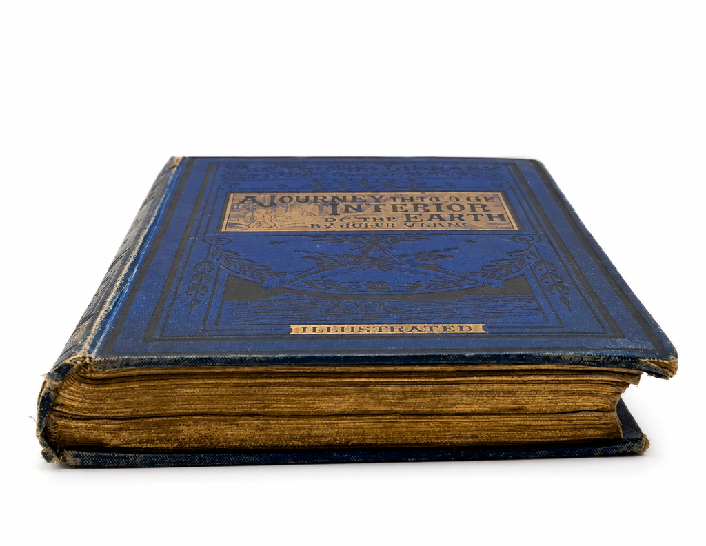 Jules Verne’s "Journey Into The Interior Of The Earth" Title Variant, 1889.