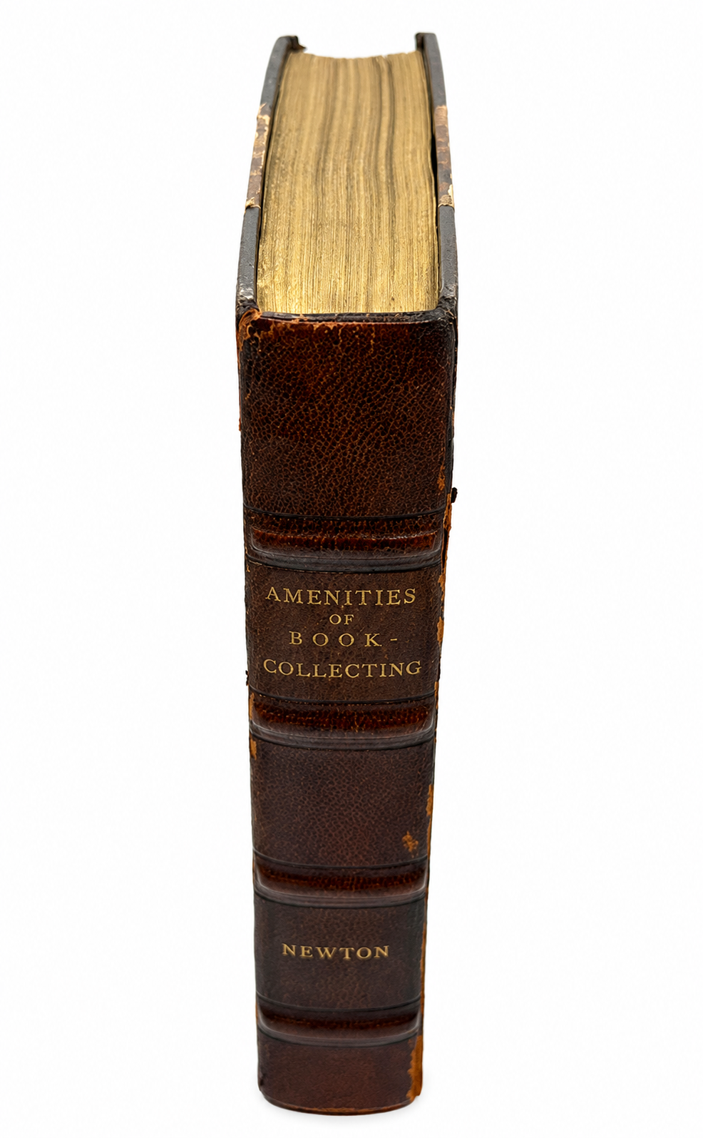 The Amenities of Book-Collecting. Leather Bound. Frontispiece with Dickens and Thackeray. Boston: Atlantic Monthly Press, 1918