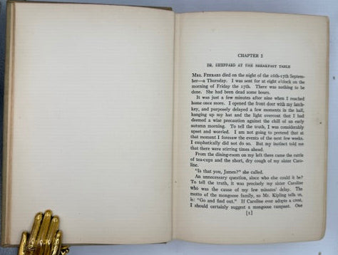 The Murder of Roger Ackroyd. Agatha Christie. First American Edition, 1926. Hercule Poirot Mystery.