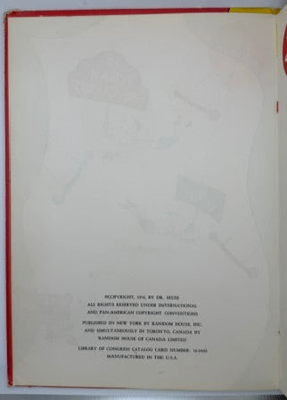 If I Ran the Circus. 1956 Random House Book Club Edition Hardcover