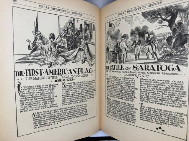 Great Moments in History. American Revolution, Founding Fathers, Americana. 1932 Illustrated