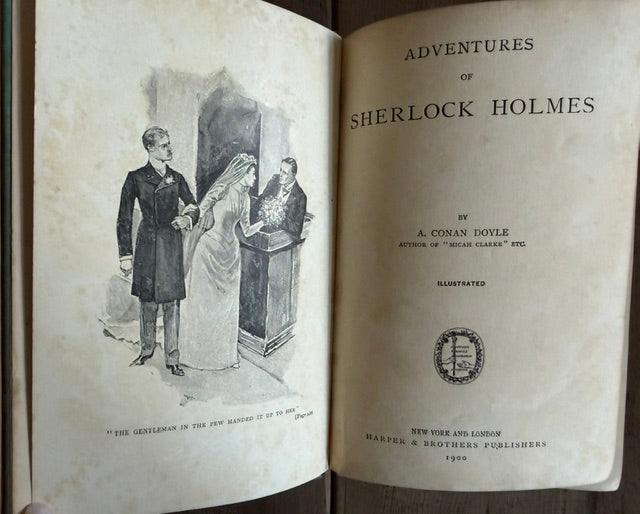 Adventures of Sherlock Holmes, Early Harper Illustrated Edition, 1900