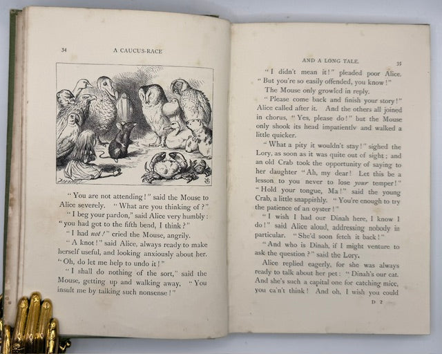 Alice’s Adventures in Wonderland; Through the Looking-Glass and What Alice Found There. Two Volumes. First People’s Editions, 1887