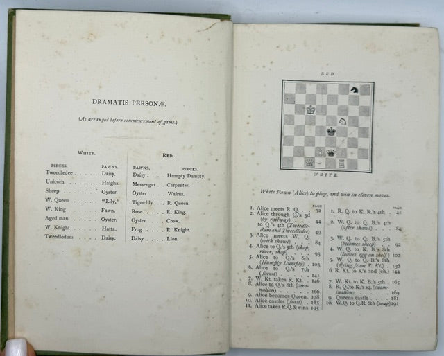 Alice’s Adventures in Wonderland; Through the Looking-Glass and What Alice Found There. Two Volumes. First People’s Editions, 1887