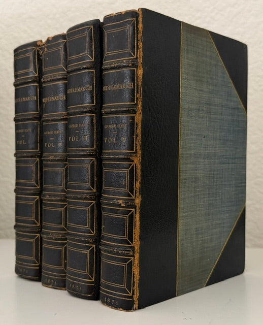 George Eliot's Middlemarch: A Study of Provincial Life, 1871–1872. [Four volumes with Original Wrappers Bound.]