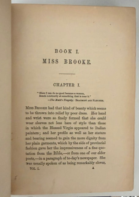 George Eliot's Middlemarch: A Study of Provincial Life, 1871–1872. [Four volumes with Original Wrappers Bound.]
