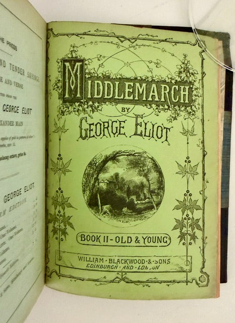 George Eliot's Middlemarch: A Study of Provincial Life, 1871–1872. [Four volumes with Original Wrappers Bound.]