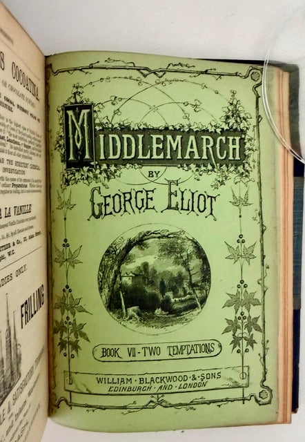 George Eliot's Middlemarch: A Study of Provincial Life, 1871–1872. [Four volumes with Original Wrappers Bound.]
