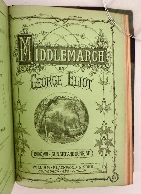 George Eliot's Middlemarch: A Study of Provincial Life, 1871–1872. [Four volumes with Original Wrappers Bound.]