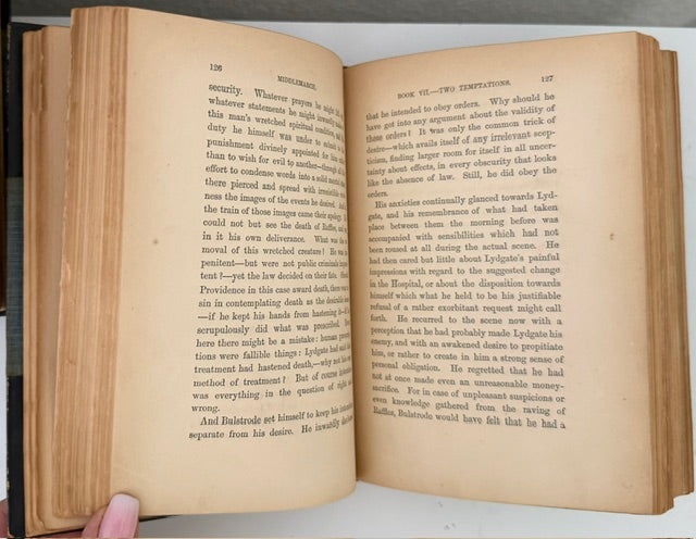 George Eliot's Middlemarch: A Study of Provincial Life, 1871–1872. [Four volumes with Original Wrappers Bound.]