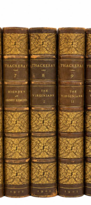 The History of Henry Esmond, Esq.; [and] The Virginians [Colonial America Historical Fiction]. Three Volumes Complete, 1901 Fine Bindings.