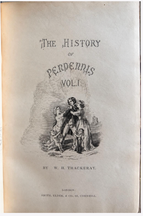 The History of Pendennis, by William Makepeace Thackeray. Two Volumes Complete, 1901 Fine Bindings.