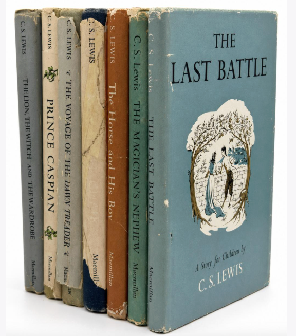 The Chronicles of Narnia. First American Editions, First Printings, in Original Dust Jackets
