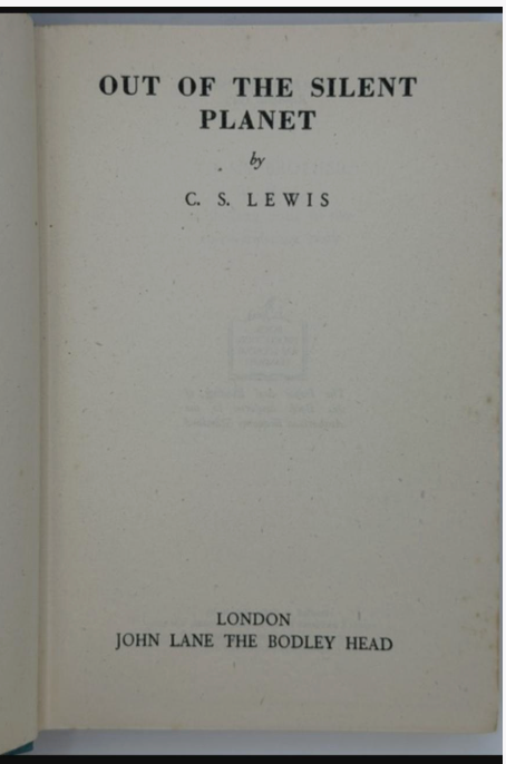 The Space Trilogy. British First Editions in Original Dust Jackets