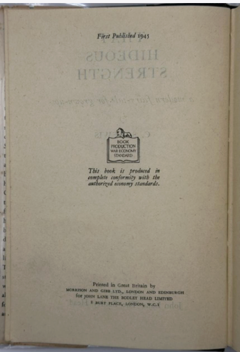 The Space Trilogy. British First Editions in Original Dust Jackets