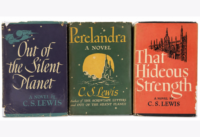 The Space Trilogy. First American Editions, First Printings, in Original Dust Jackets