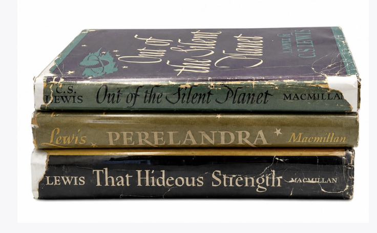 The Space Trilogy. First American Editions, First Printings, in Original Dust Jackets